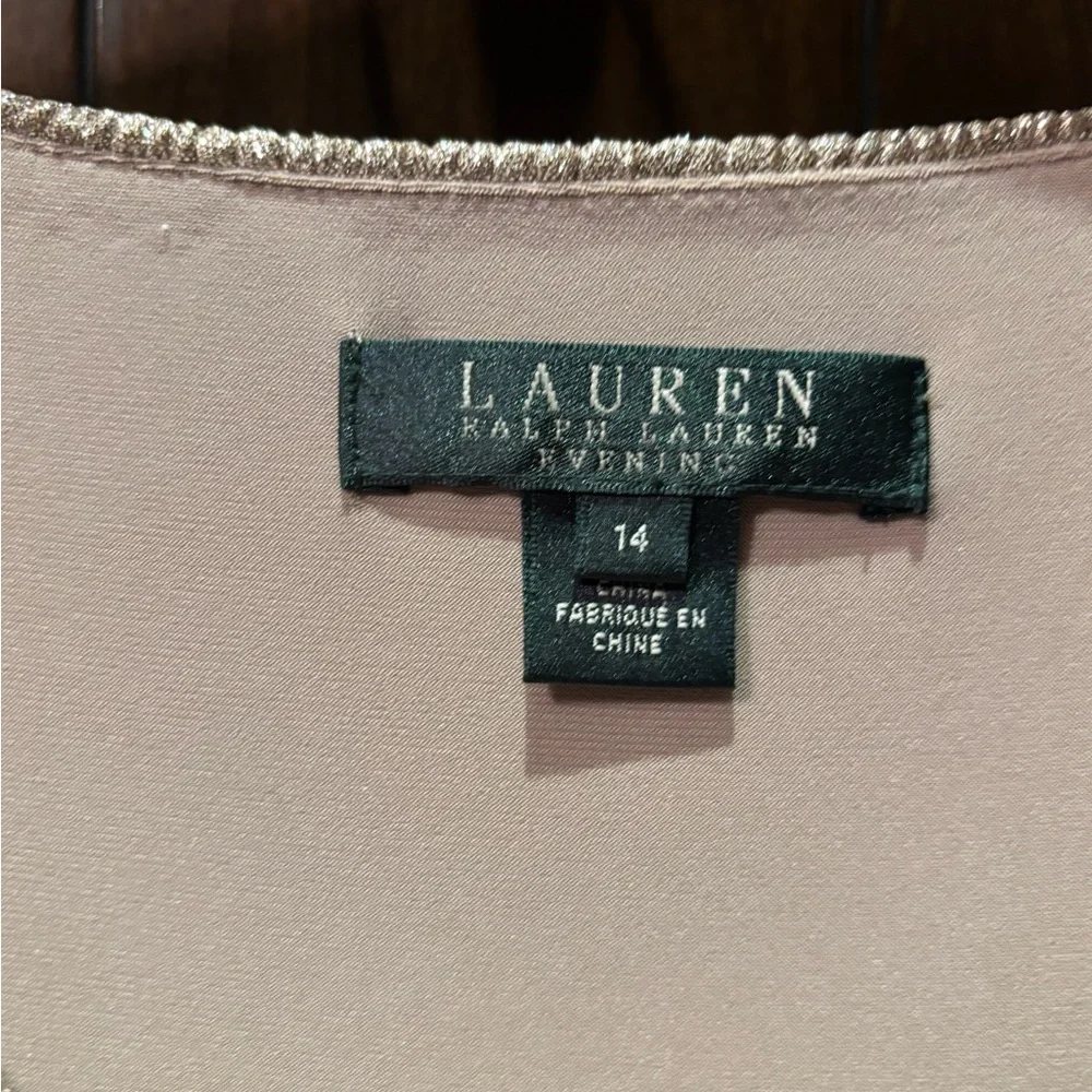 Lauren Ralph Lauren Shimmering Gold Maxi Dress - Picture 4 of 6